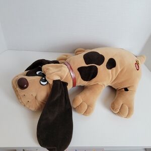 Vintage 1985 Pound Puppies Brown with Dark Brown Spots 18" Puppy Tonka W/Collar